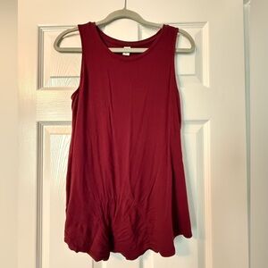 Old Navy Burgundy Relaxed Tank Top